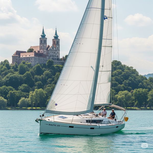 [Vitorlás a Tihanyi-csőben]